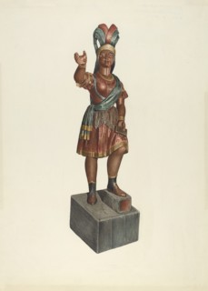 Cigar Store Indian, 1935/1942.