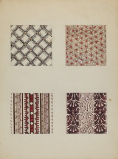 Materials from Quilt, c. 1937.