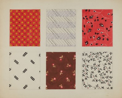 Materials from Quilt, c. 1937.