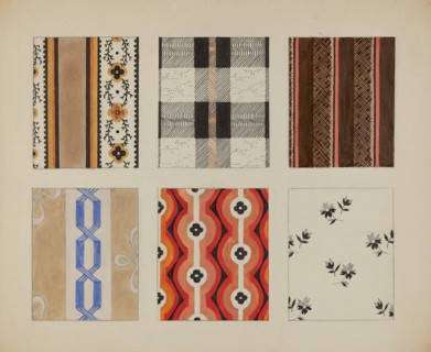 Materials from Quilt, c. 1937.