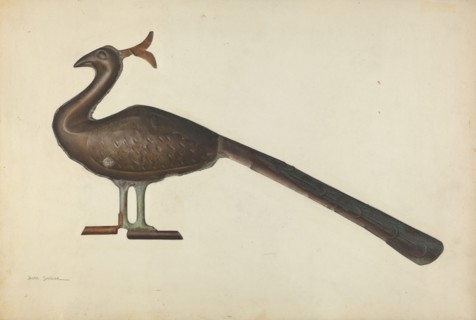 Weather Vane Peacock, c. 1939.