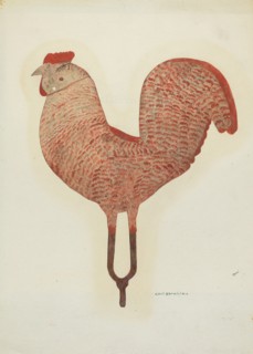 Weather Vane Rooster, c. 1940.