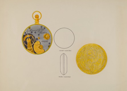 Watch, Frame and Case, c. 1936.