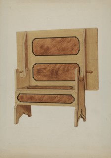 Pa. German Hutch Table, c. 1936. Creator: Rex F Bush.