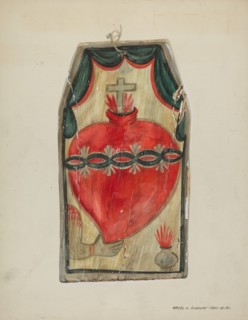 Retablo (Sacred Heart), c. 1939.