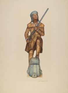 Figurehead: Davy Crockett, 1938.
