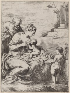 The Holy Family with Saint John.