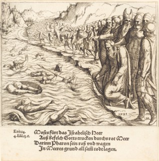 Moses Closing the Red Sea, 1548.