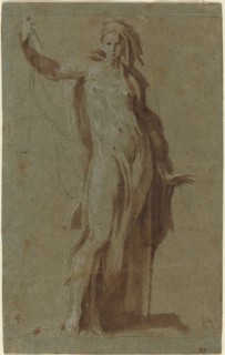 Standing Woman Holding a Scroll.