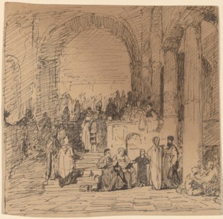 Study after Old Master, c. 1858.