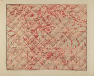 Infant's Quilt (Detail), c. 1937.