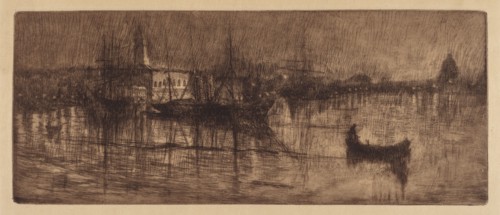A Wet Evening in Venice, c. 1880.