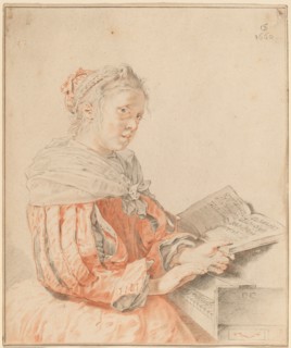 Young Girl at the Keyboard, 1767.