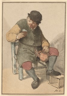 Seated Peasant with Jug, c. 1763.