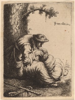 Beggar Woman Fleaing a Boy, 1632.