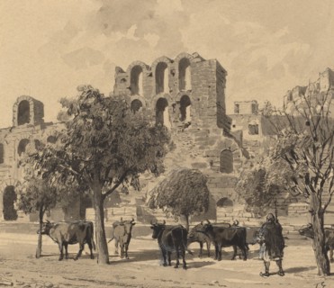 Theater of Herodes Atticus, 1890.