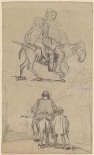 Father, Son, and Donkey, c. 1859.