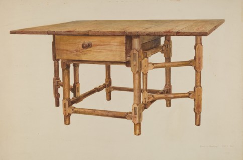 Gate-legged Dining Table, c. 1939.