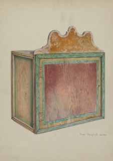 Wooden Cabinet for Music, c. 1938.