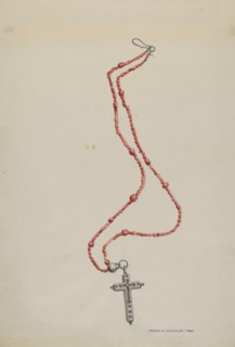 Coral Beads and Crucifix, c. 1937.