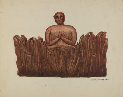Carving "Soul in Purgatory", 1938.