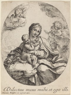 Virgin and Child on a Cloud, 1702.