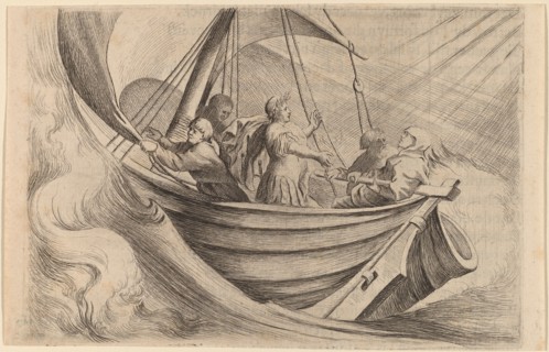 Caesar Crossing Stormy Seas, 1634.
