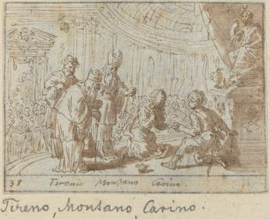 Tirenio, Montano and Carino, 1640.