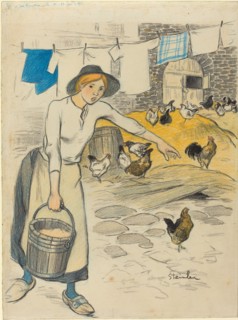 Fille de Ferme, 1896. [Farm girl].