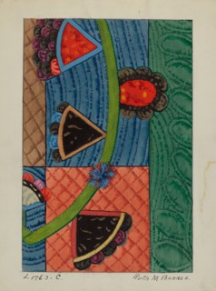 Coverlet (Applique Quilt), c. 1936.