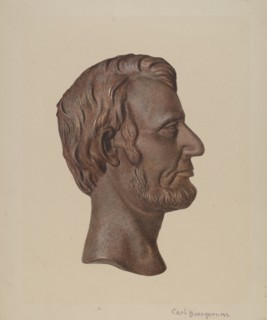 Cast Iron Abraham Lincoln, c. 1941.