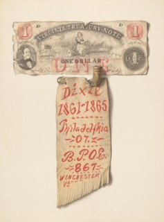$1 Banknote from Virginia, c. 1936.