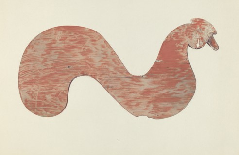 Wooden Weather Vane, probably 1939.