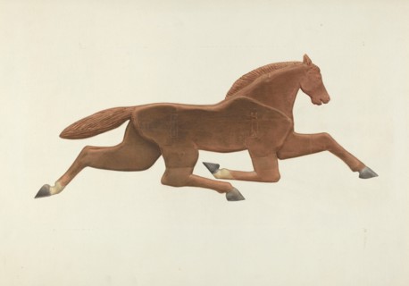 Wooden Horse Weather Vane, c. 1940.