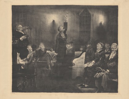 Prayer Meeting, second stone, 1916.