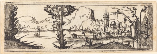 Landscape with Lake and Town, 1545.