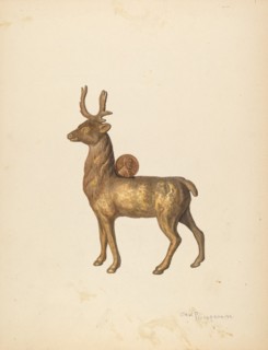 Child's Saving Bank (Deer), c. 1940.