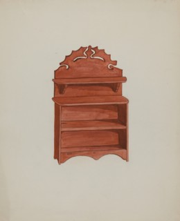 Doll Furniture - Sideboard, c. 1937.