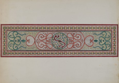 Mosaic Pattern in Doorstep, c. 1936.
