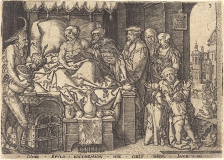The Rich Man on His Death Bed, 1554.