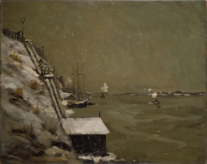 East River Embankment, Winter, 1900.