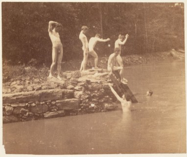 Thomas Eakins and Students, c. 1883.