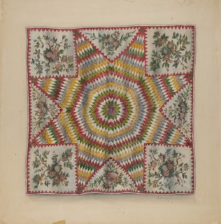 Quilt (Star of Bethlehem), 1935/1942.