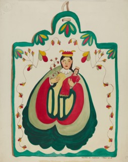 Wooden Retablo, San Antonio, c. 1937.