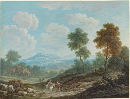 Travelers in a Broad Valley, c. 1750.