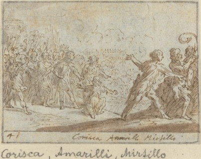 Corisca, Amarilli and Mirtillo, 1640.