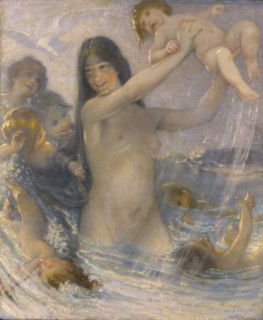 Nymph and Water Babies at Play, 1908.