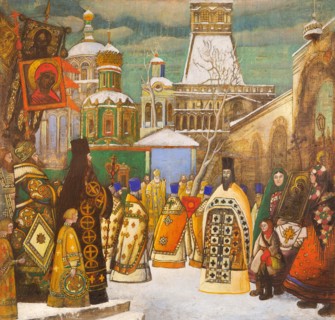Easter procession. Private Collection.