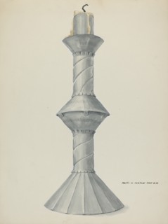 Penitente Altar Candle Stick, c. 1937.