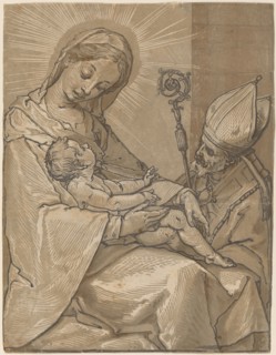 Madonna and Child with a Bishop, 1591.